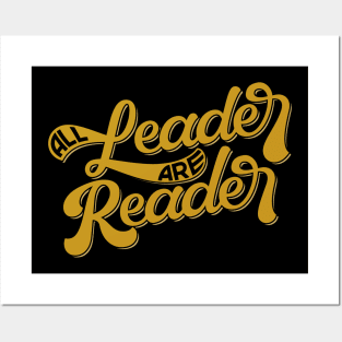 All Leader are Reader Lettering Posters and Art